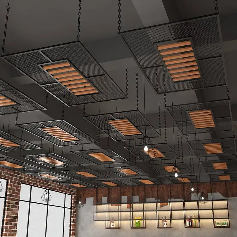 Customizable Industrial Restaurant Hanging Ceiling Screens Decorative ...