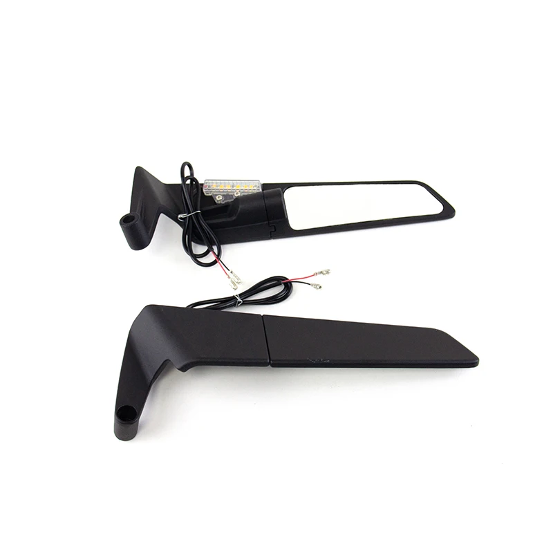 Motorbike Rotatable High Brightness Turn Signal Mirrors Motorcycle Rearview Wing Mirror With Lamp for Z900 Z650 KTM MT07