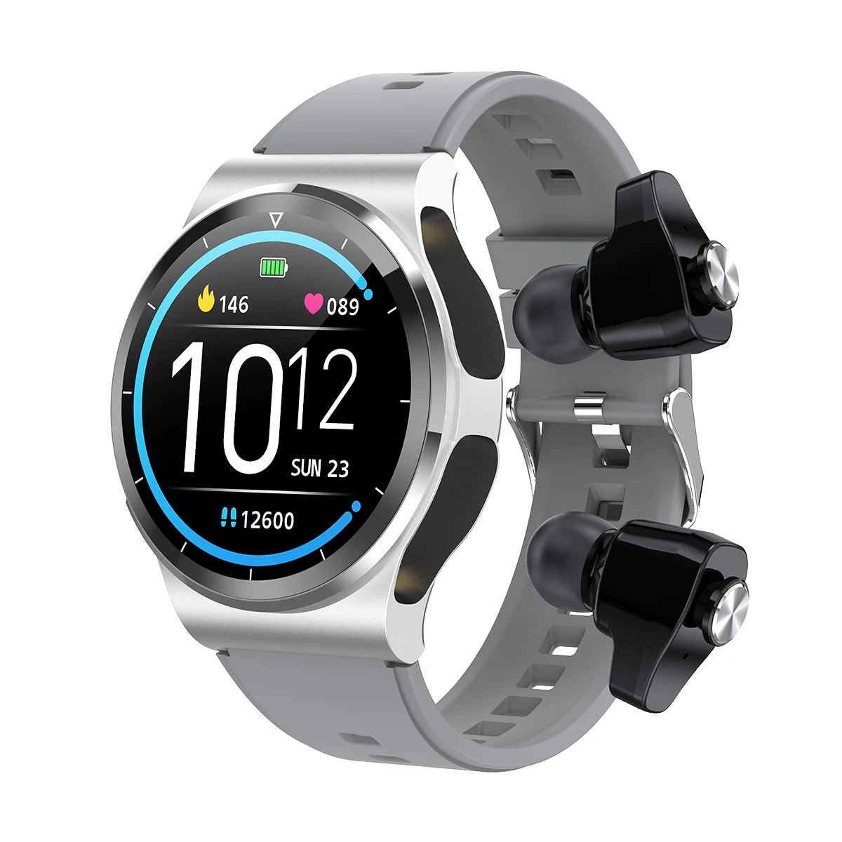 Reloj Montre Connect Universel Ip67 Smartwatch 2 in En 1 Earphone Waterproof Men Smart Watch with Calls and Tws Earbuds