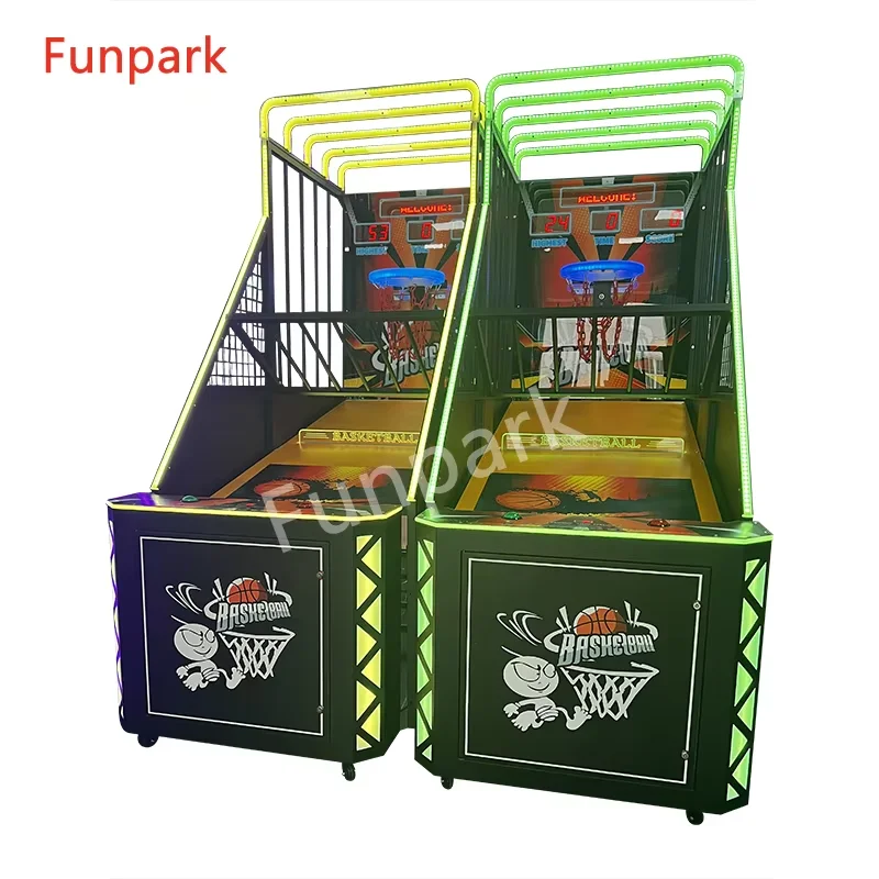 Funpark Hot Selling the Latest Popular Indoor Amusement Arcade Basketball Shooting Machine for Amusement Game Center manufacture