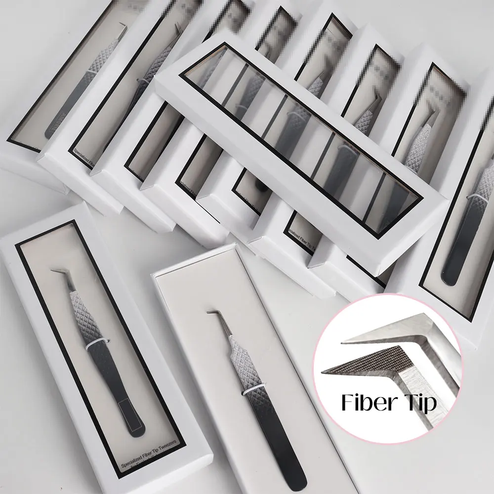 Private Label Volume Tweezers Custom Lash Extension Strong Isolation