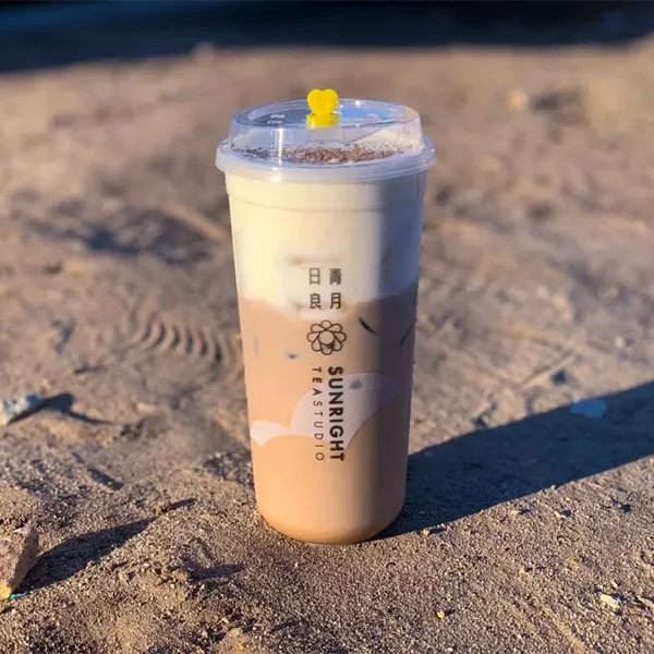 High Quality Disposable Printing Frosted U Shape PP Injection Cup with Lid