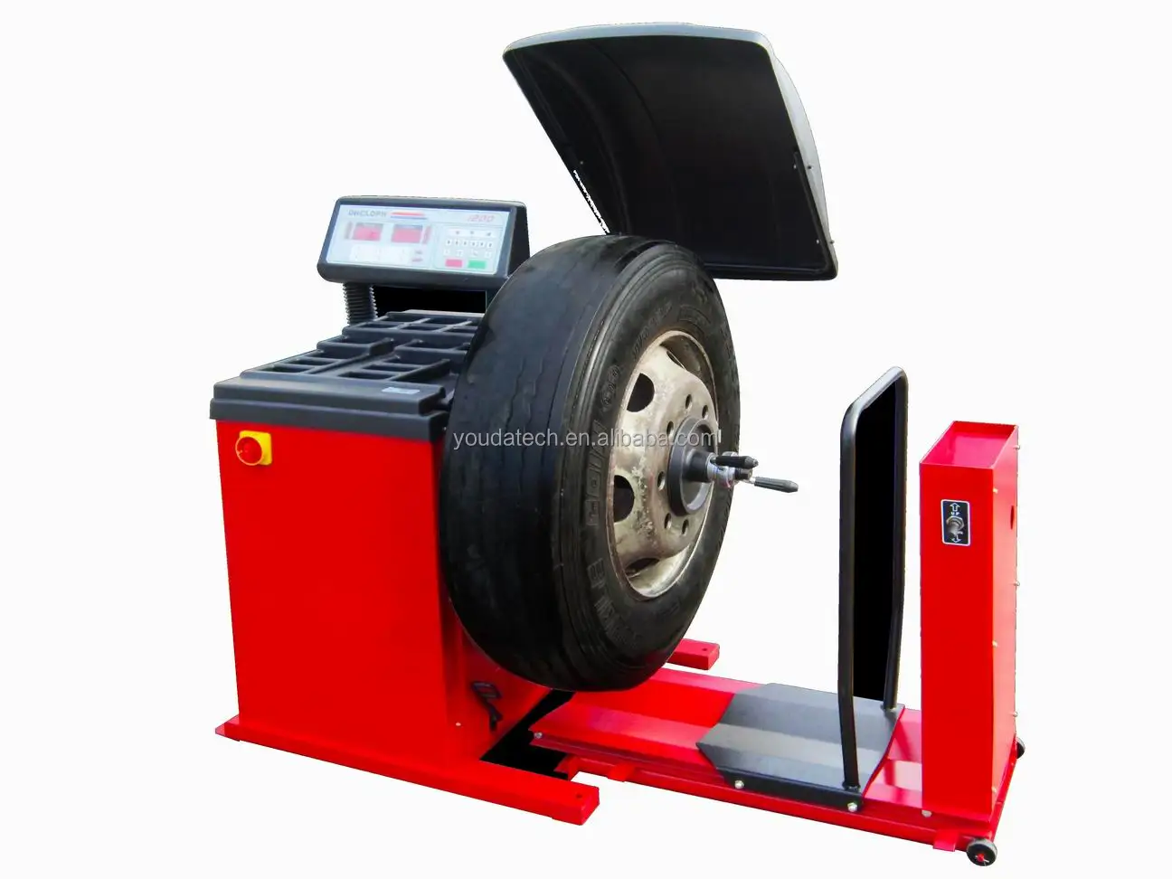 Truck tire balancer, full automatic truck tire balance machine, View