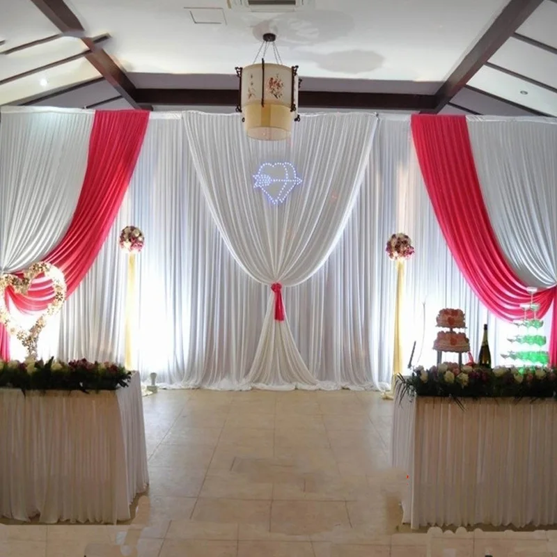 Китайские свадебные принадлежности, Прямая поставка с завода, фон для вечеринки в честь Дня Рождения, свадебная занавеска из ледяного шелка