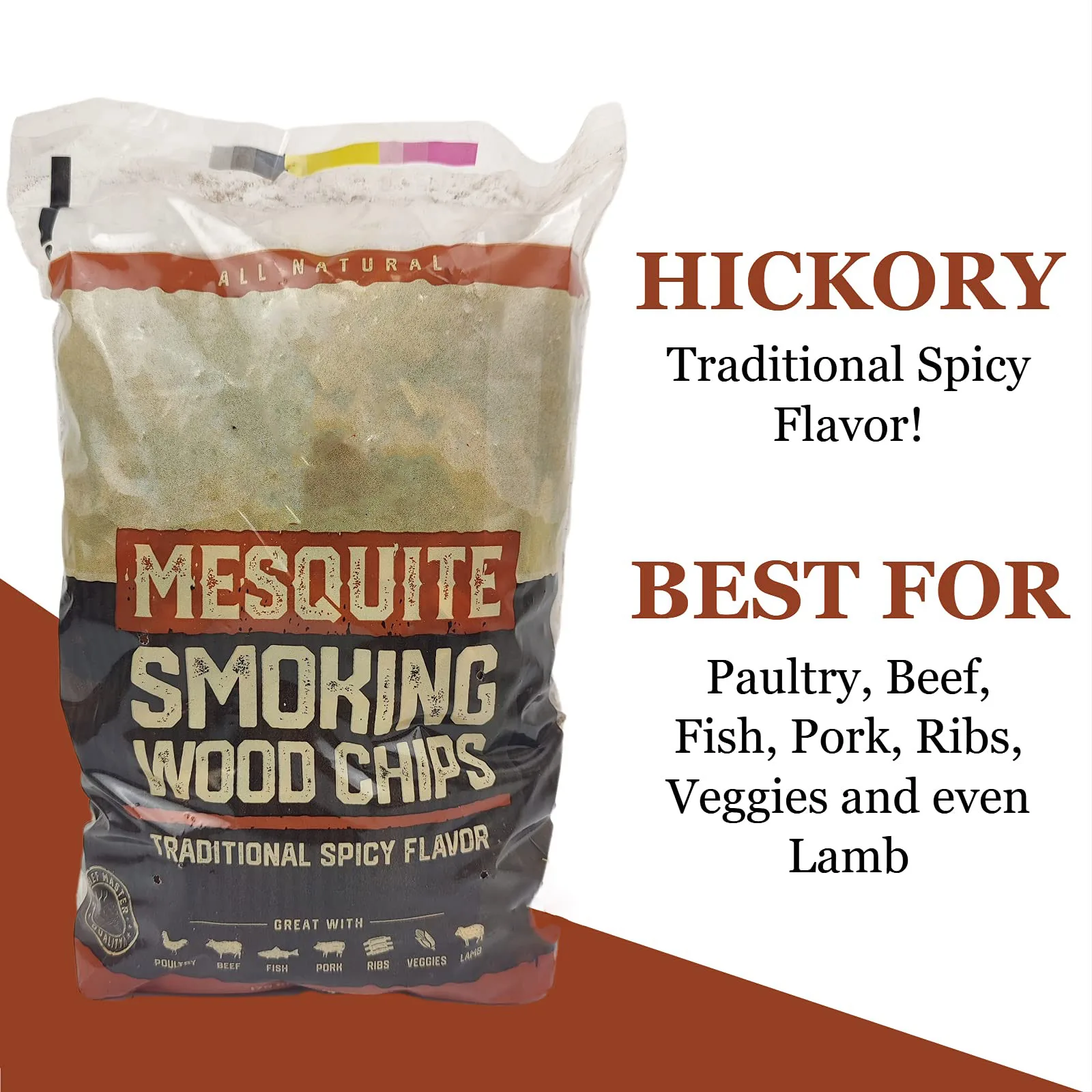 Hardwood Smoking Chips Variety Pack 3 Different Flavors Apple,Hickory And Mesquite Smoking Chips