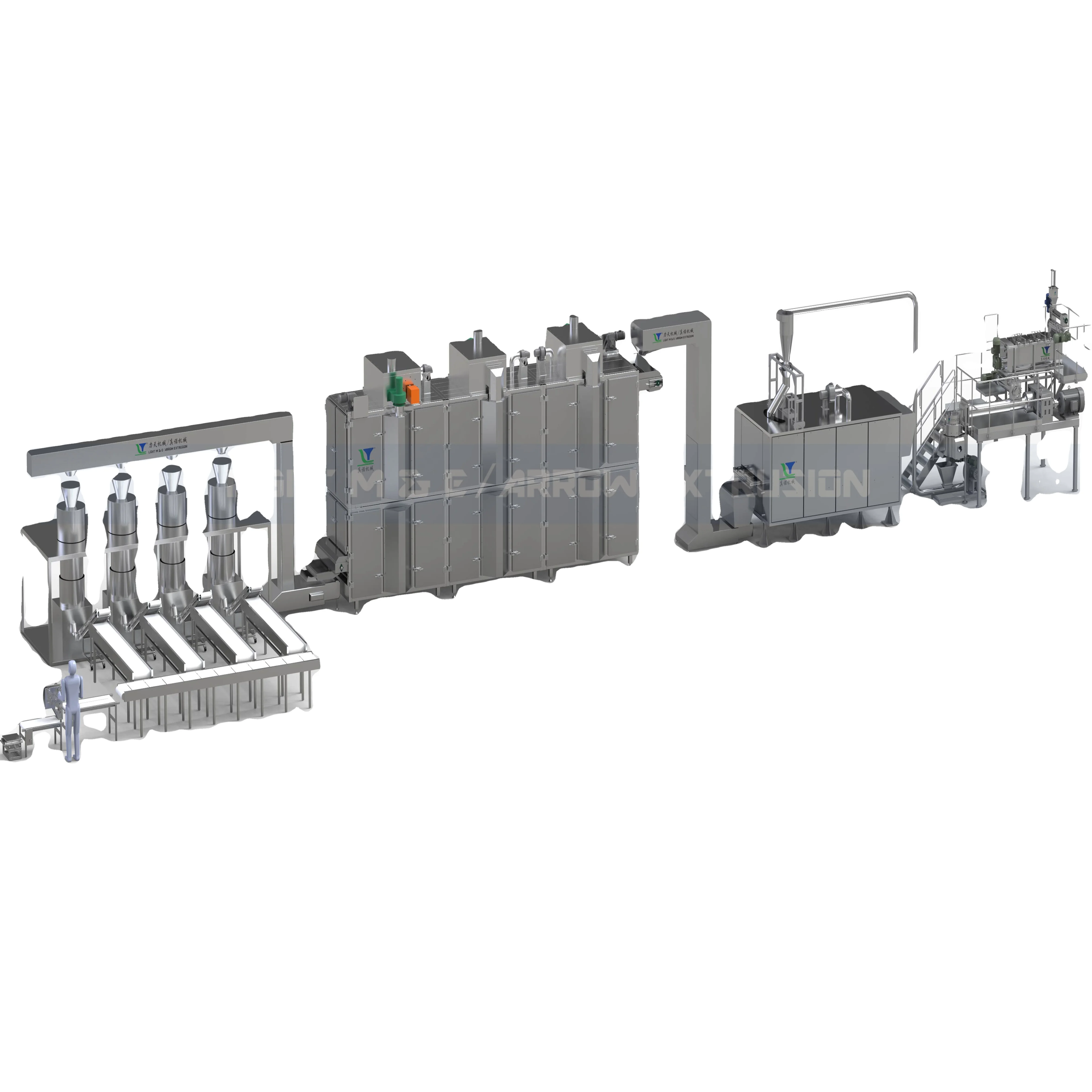 60Kg Per Hour Spaghetti  Macaroni Pasta Making Machine for Product Pasta