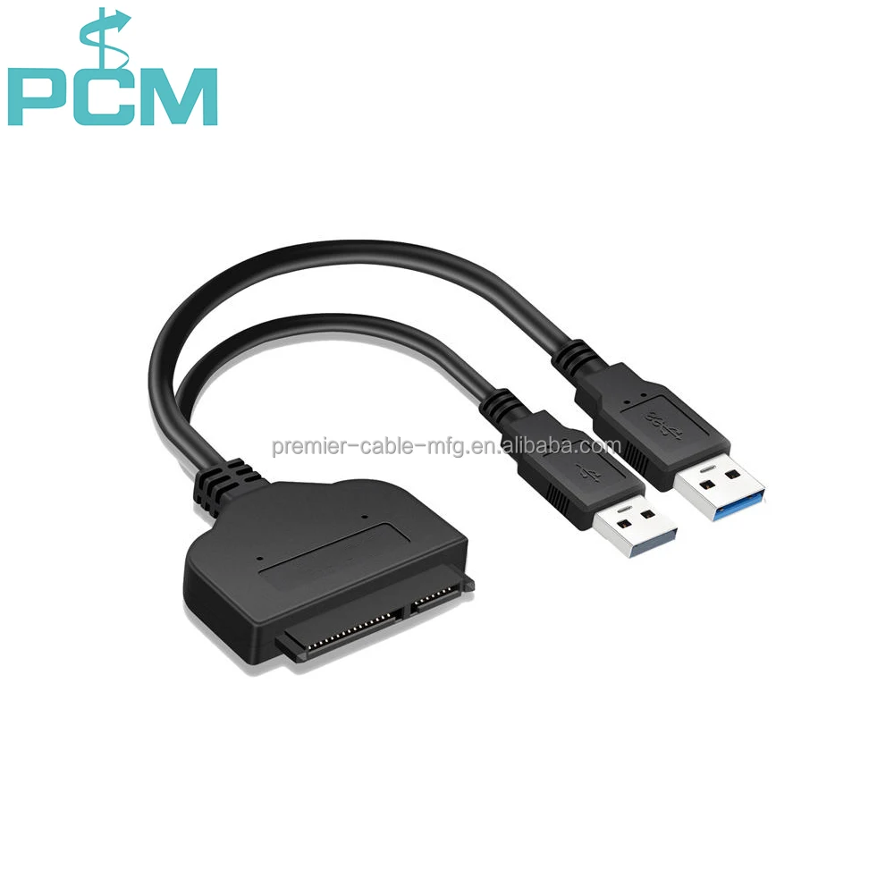 Dual USB 3.0 Zu Sata Festplattenadapterkabel HDD SSD Converter Kabel Für 2,5 Zoll Laptop Computer 