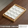 Original color handle tray [44*30*4] 12-compartment square dish