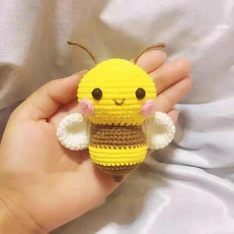 Оптовая продажа ручной работы вязаная Вязаная Шерстяная кукла животное для подарка