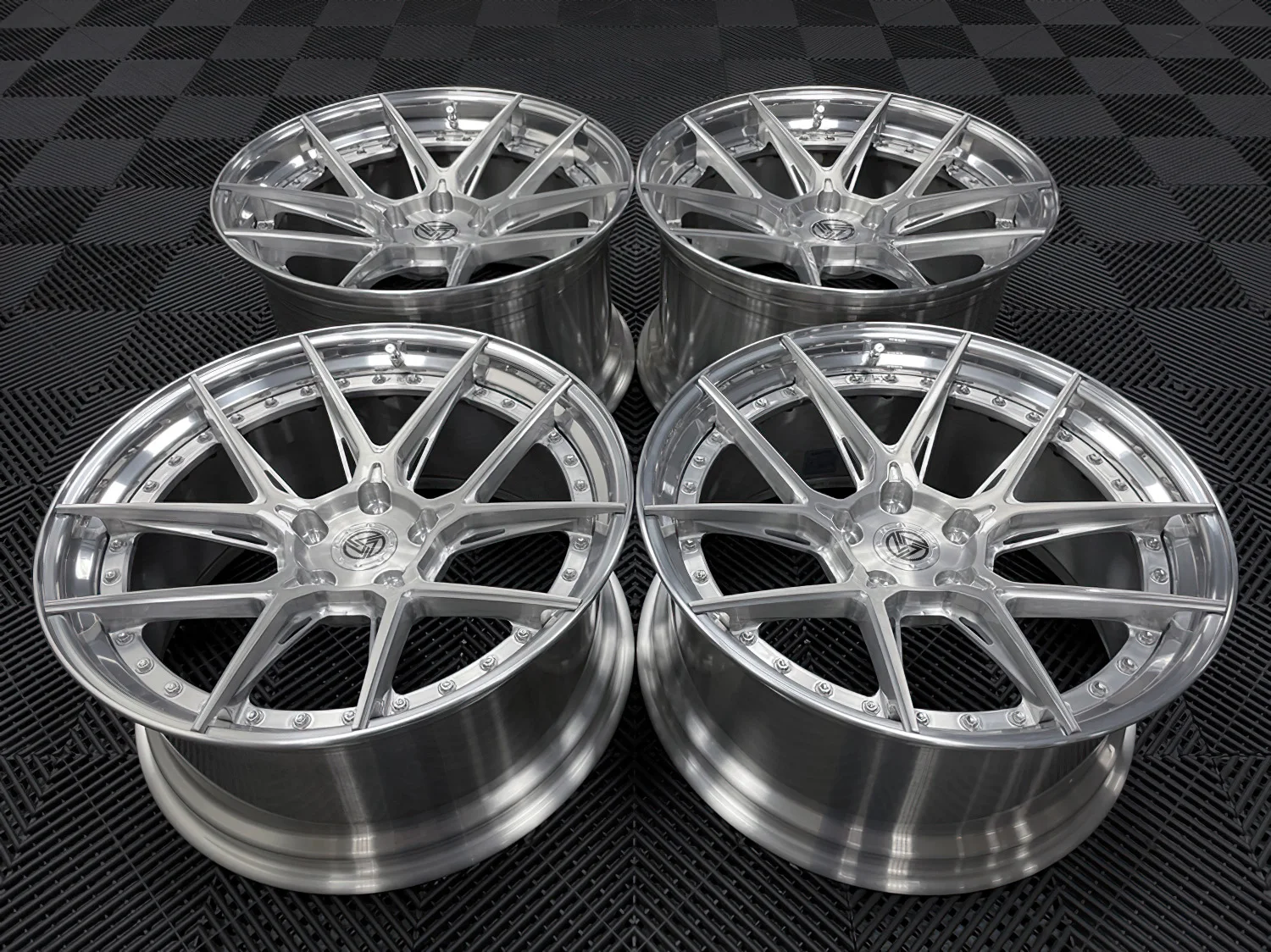 XL Glossy Polished 2-Piece Wheel Rim Aluminum Alloy Custom Forged Wheel 5x114.3 5x112 for BMW Mercedes Audi Sports Car Wheel - Image 4