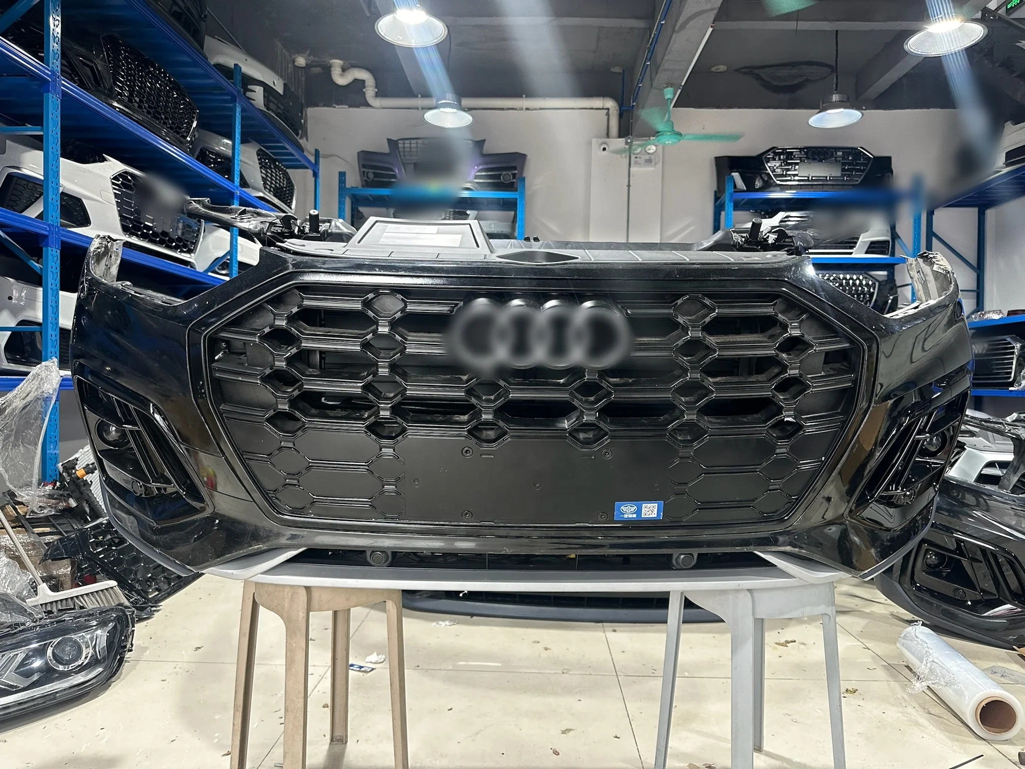 2021-2023 for Audi Q5 RSQ5 Auto Performance Parts Set High Quality Durable Plastic Front & Rear Bumpers & Grille Body Kit