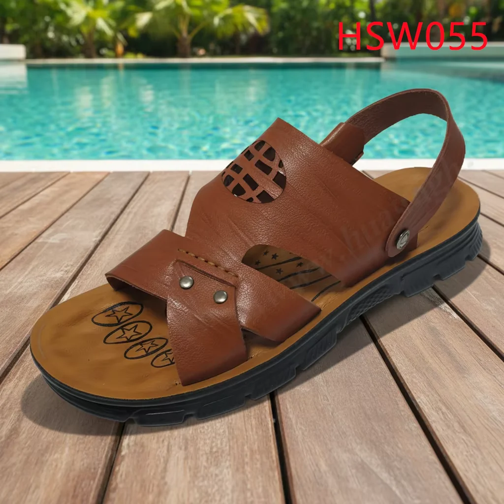 LXG, pool- og strand-sandaler til hurtig tørring i større størrelser – populære i Afrika. Billige sommerstil barfodssandaler med justerbelt – model HSW055
