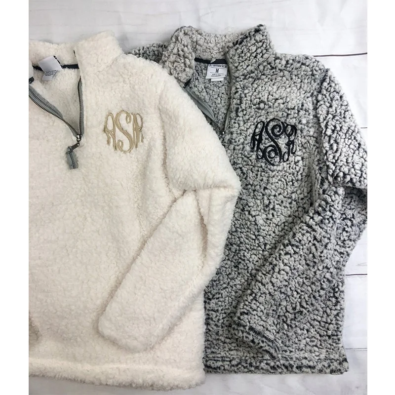 Personalized sherpa outlet pullover