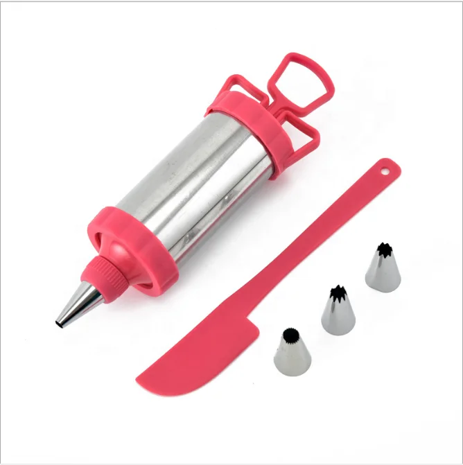 Manual Cookie Press Maker Machine Gun Decorating Squeezing Machine for Making Churros Device Fritters Baking Tool