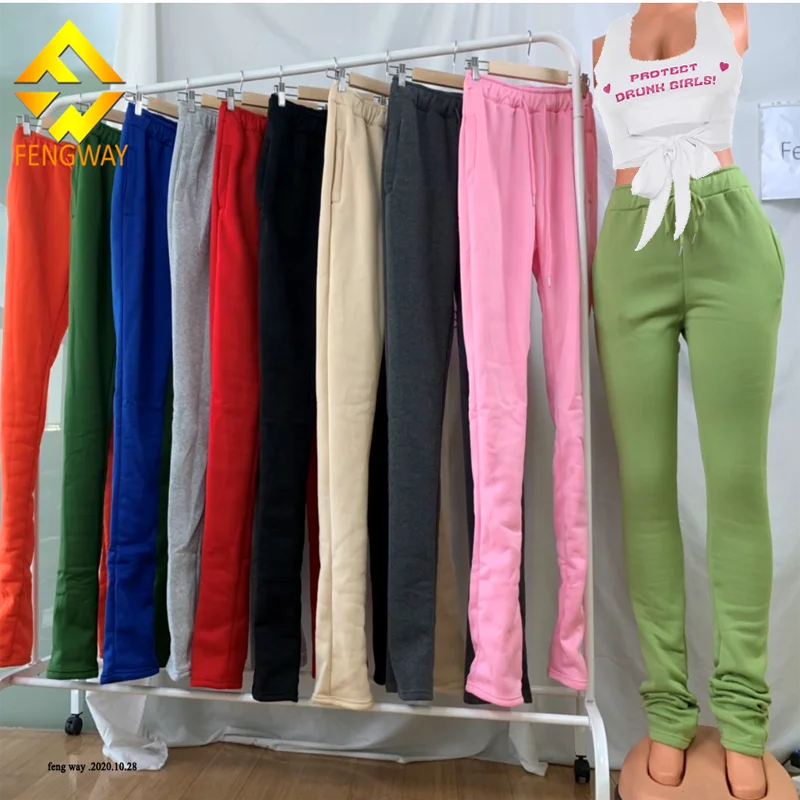 xs-3xl custom stacked sweatpants for women