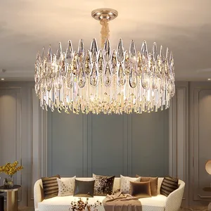 Crystal Pendant Lamp Contemporary Style Huge Led Chandelier Luxury extra Large Branch K9 Crystal Chandeliers for Living Room