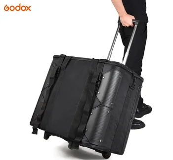 Godox CB-10 Roller Bag for Video Studio LED Light , Outdoor Shooting Draw-Bar Box Studio Flash Carry Case