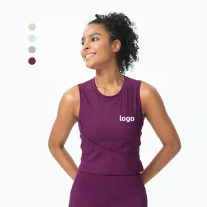 Women's Sports Tank Yoga Top Skin Friendly Running Quick Dry Fitness Training Yoga Tank Tops for Women