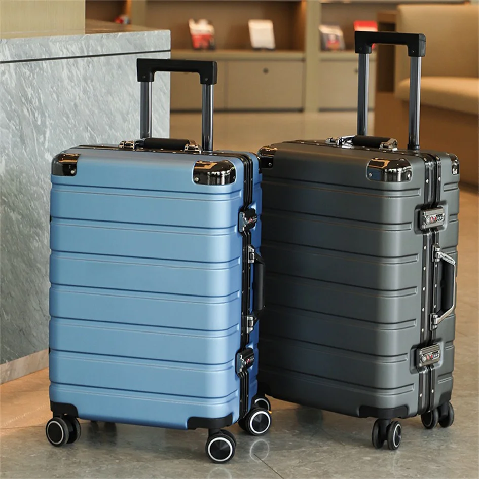 Wholesale Custom New Design Spinner Expandable Carry on Luggage Sets Aluminum Frame Suitcase Trolley Travel Luggage