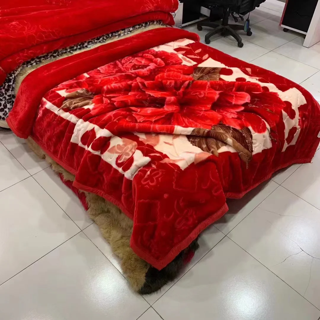 Jacquard Blanket Custom Home Full Soft Cozy Plush Fluffy Thick Double