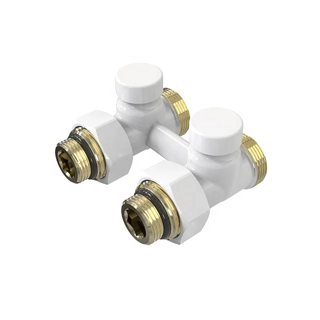 brass angled long radiator valves for heated towel rail bj22008 j-9