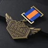 Antique Brass plated Metal Medals Badges