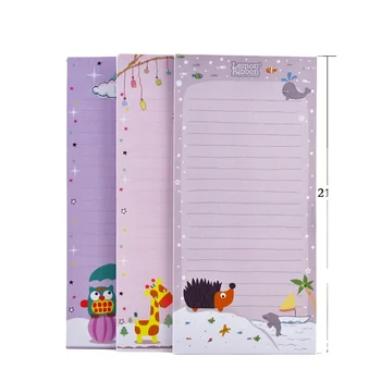 Cute customized CMYK printing tear-off tablets stationary memo pad grocery things to do list notepad for weekly planner
