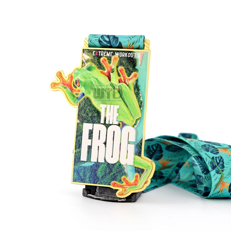 Custom Design 3D Zinc Alloy Sports Award Medal Fitness Bodybuilding Medal Personalized 3D Enamel Logo High Quality Medal