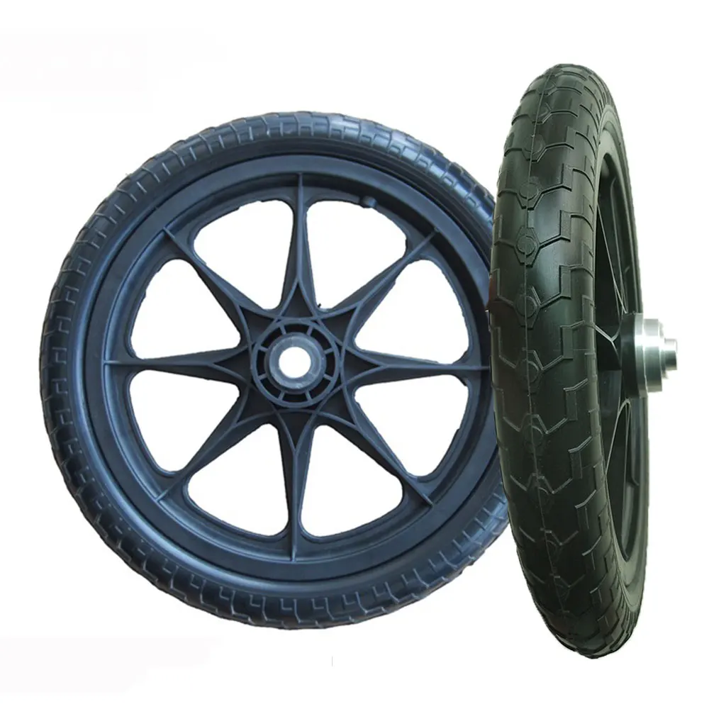 16x1.75 Polyurethane Bicycle Trailer Tire 16 Inch Pu Foam Flat Free 