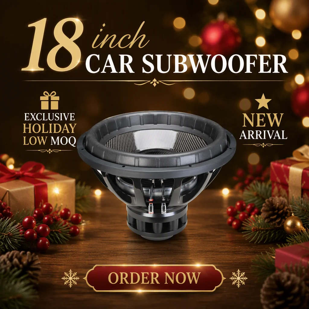 subwoofer nuevo de 18 pulgadas y 5000 W RMS con imanes de neodimio, cesto de aluminio, precio especial por festividad, baja cantidad mínima de pedido (MOQ) y disponible en stock para competencias automotrices y camioneras