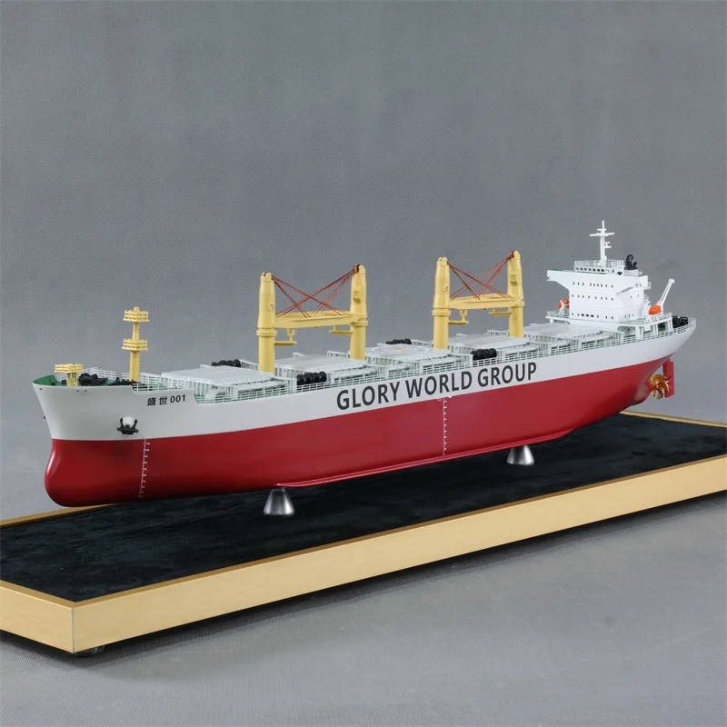 【N】Customized 65cm Miniature Plastic Cargo Ship Model Static Bulk Carrier for Ship Lovers Novelty Gift from Factory