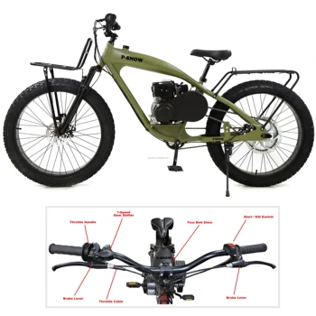 Factory Price Bike Electric Motor Motorised Bicycle 2 stroke 4 stroke 79cc engine motorized bike gas scooter