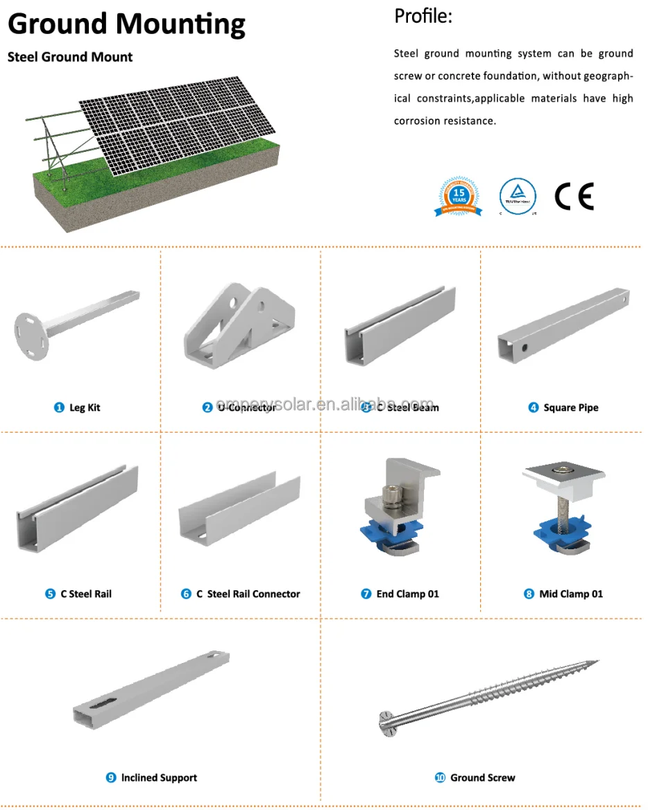 High Quality Solar Panel Mounting System for Ground Installations