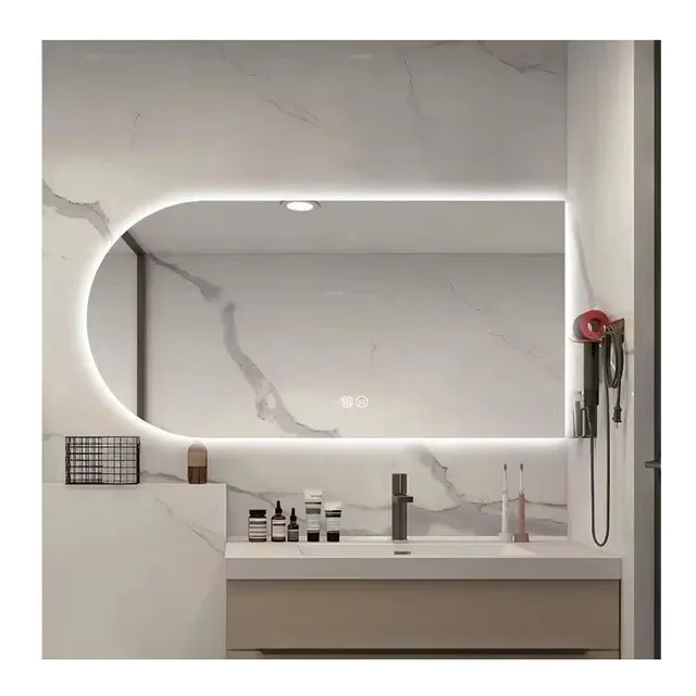 Bathroom smart mirror Touch screen led with light hanging wall type household bathroom mirror wall hanging toilet  mirror