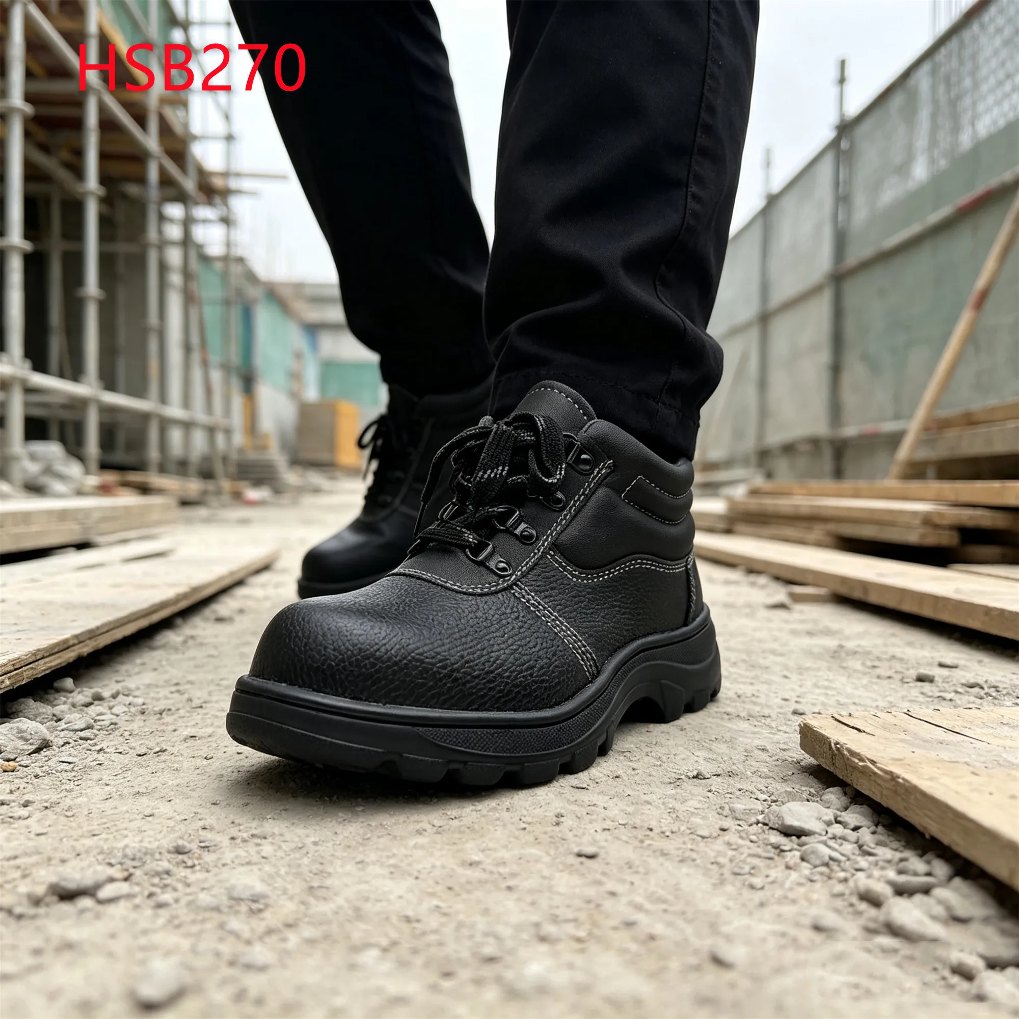 LXG,worksite-ready Fall protection Hua Singh Safety Footwear Truck Drivers Stitching Rubber Outsole 4.5$ Work Shoes HSB270
