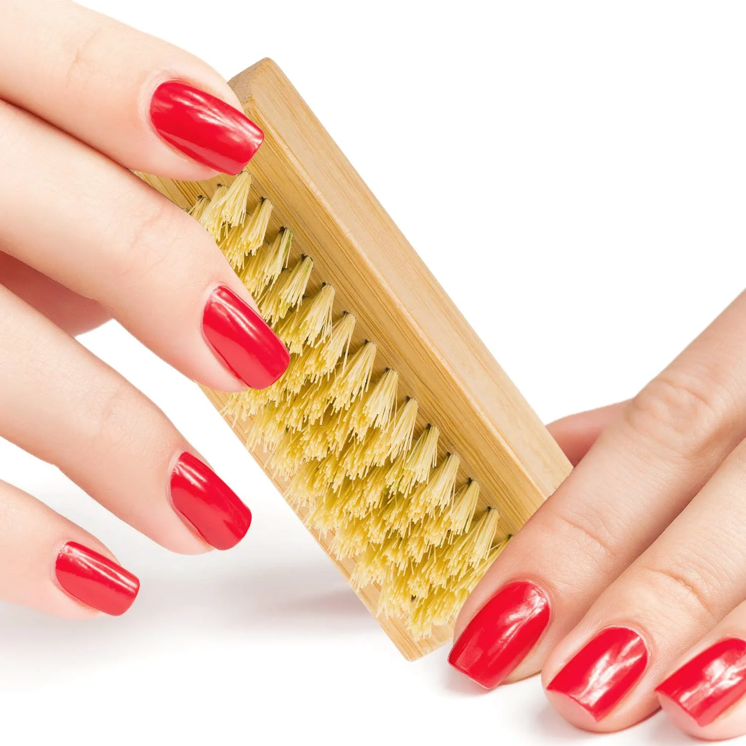 Щетка для ногтей из натуральной двухсторонней