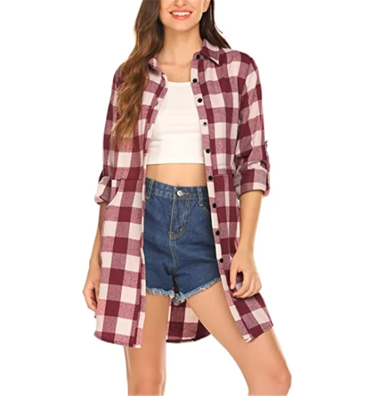 extra long flannel shirt