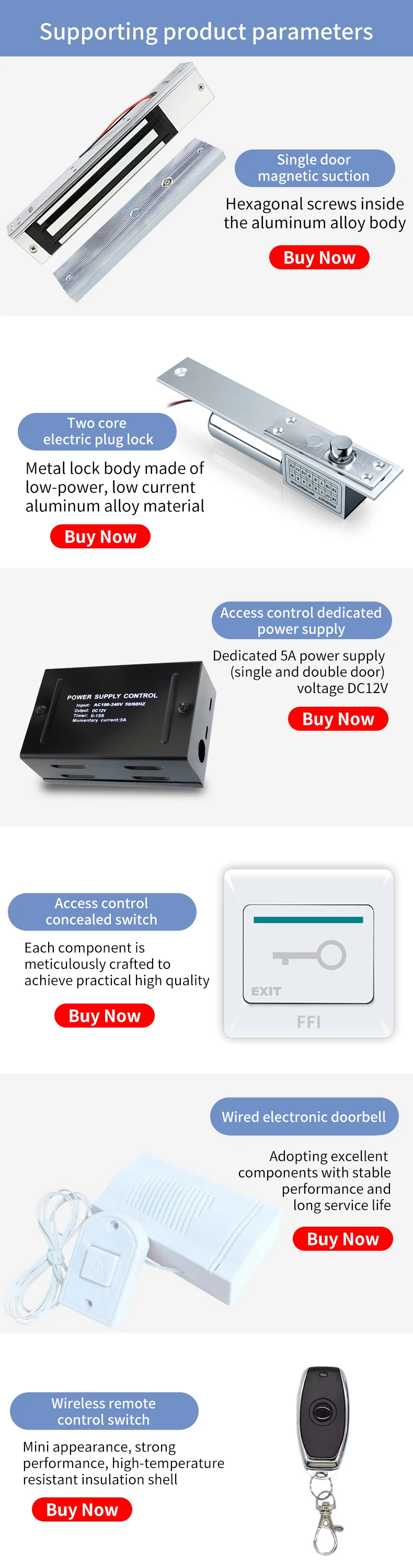 810S Facial Recognition Visual Intercom Doorbell System