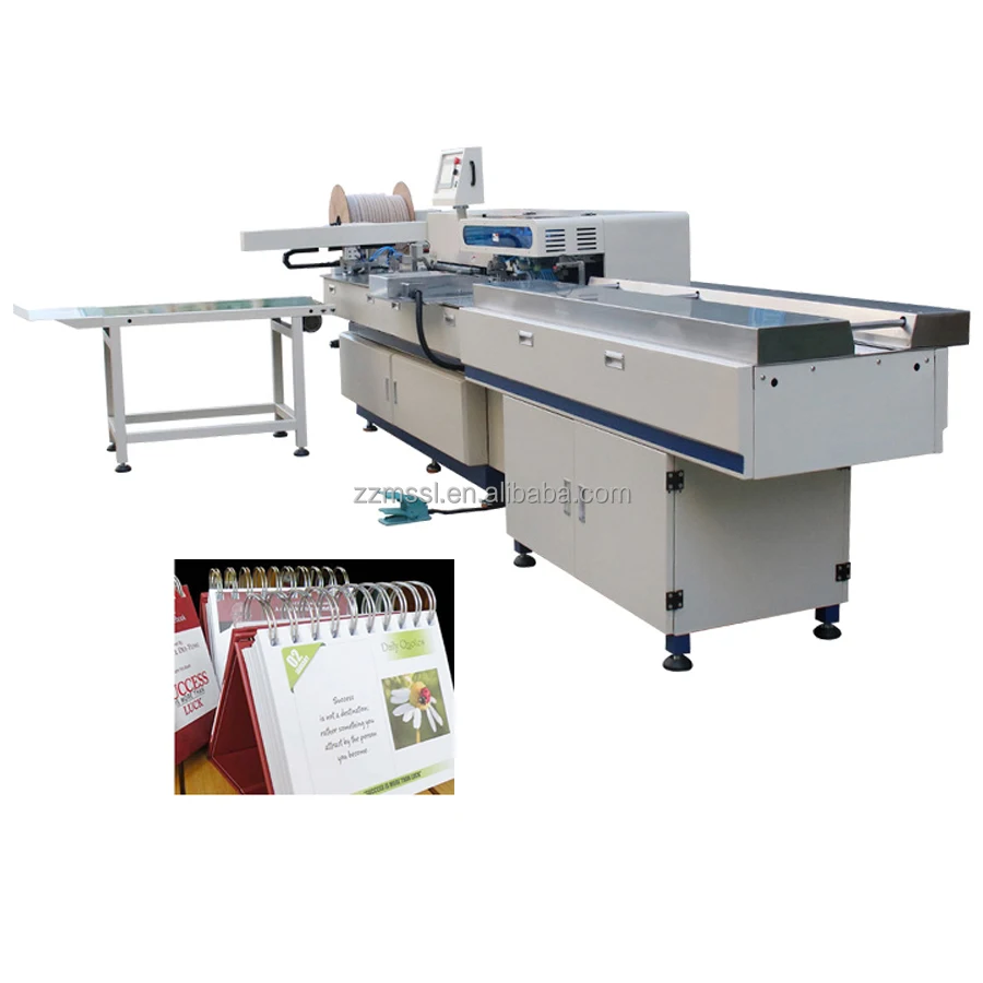 Industrial Semi-Automatic Wire-O Calendar Rim Binding Machine