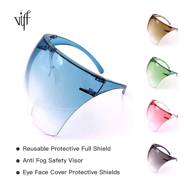 VIFF HP20206 Reusable Face Shield Visor Sunglasses Men Women Face Cover Protective Shields Sunglasses