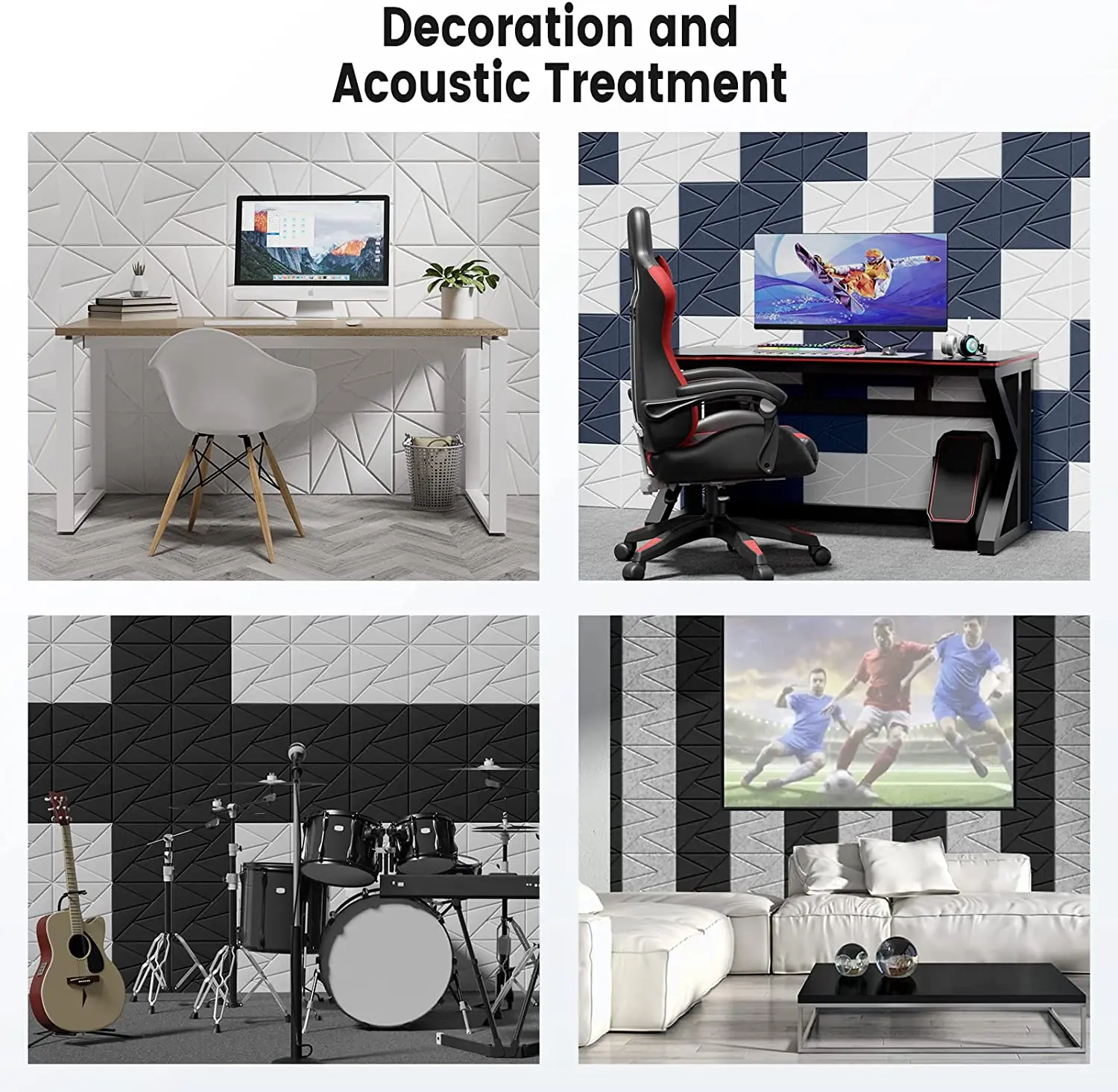 Photo inspiration: Soundproofing Solutions For Small Home Office Reference: Sound Proof Foam Panels High Density For Home Studio