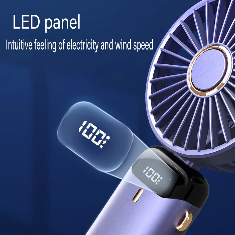 New Arrival 2 in 1 Foldable Mini Fan 3 Gear Usb Rechargeable Low Noise Fan  Folding Aromatherapy Small Electric Fan