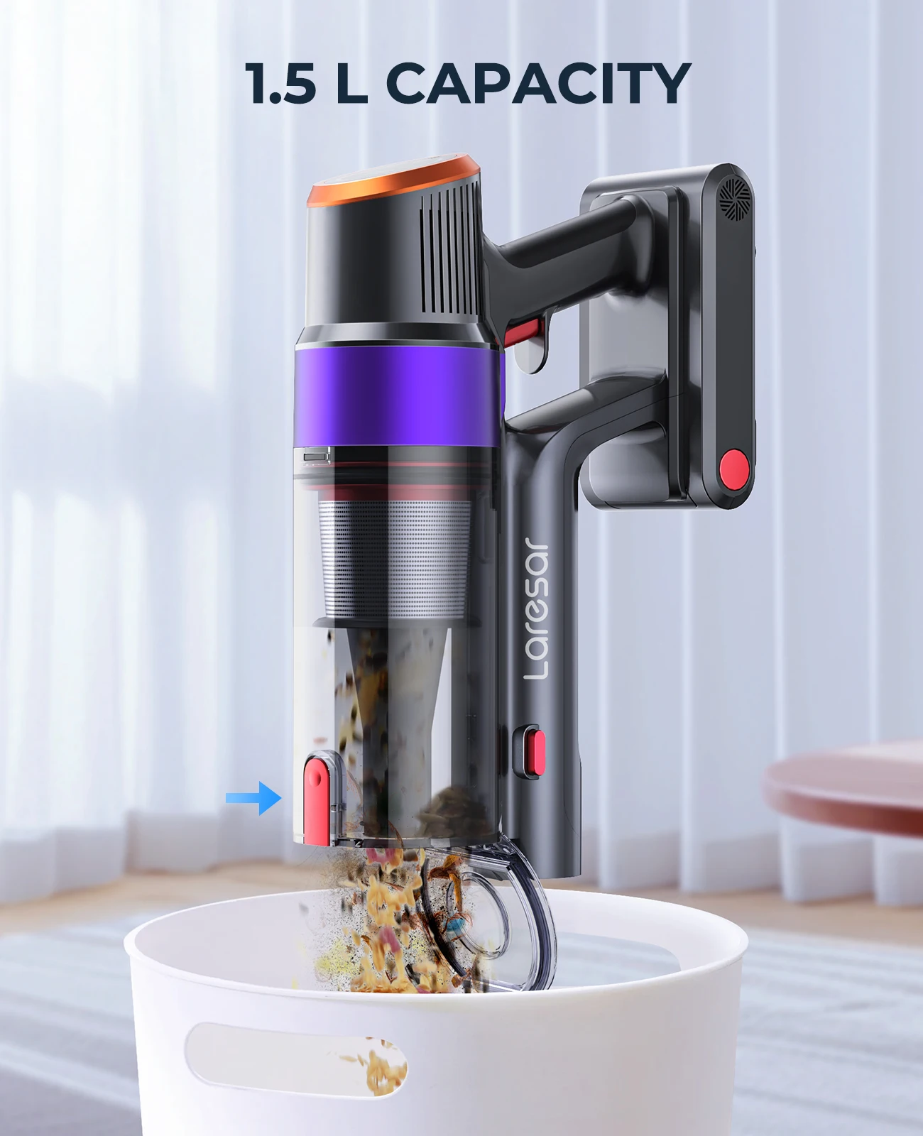 Elite8 Laresar Cordless Vacuum Cleaner Rechargeable Home Wireless Stick Vacuum Cleaner