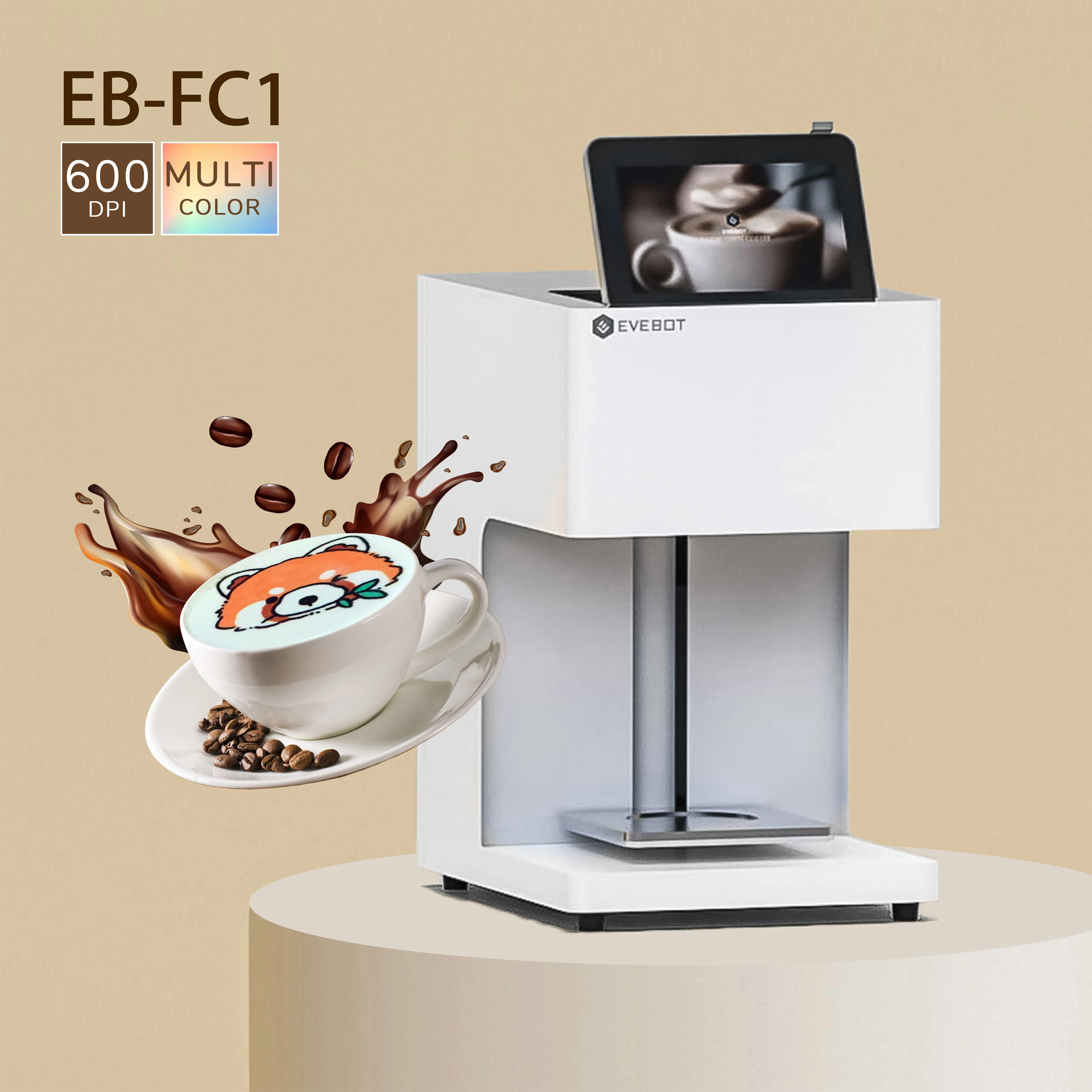 EVEBOT EB-FC1 Full Color Coffee Printing Machine - Selfie Printer
