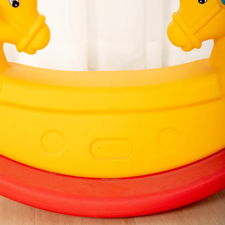 Feelkids PE Plastic Ride-On Rocking Horse Toy for Kids Ages 5-7 Unisex Indoor Amusement Park Use factory