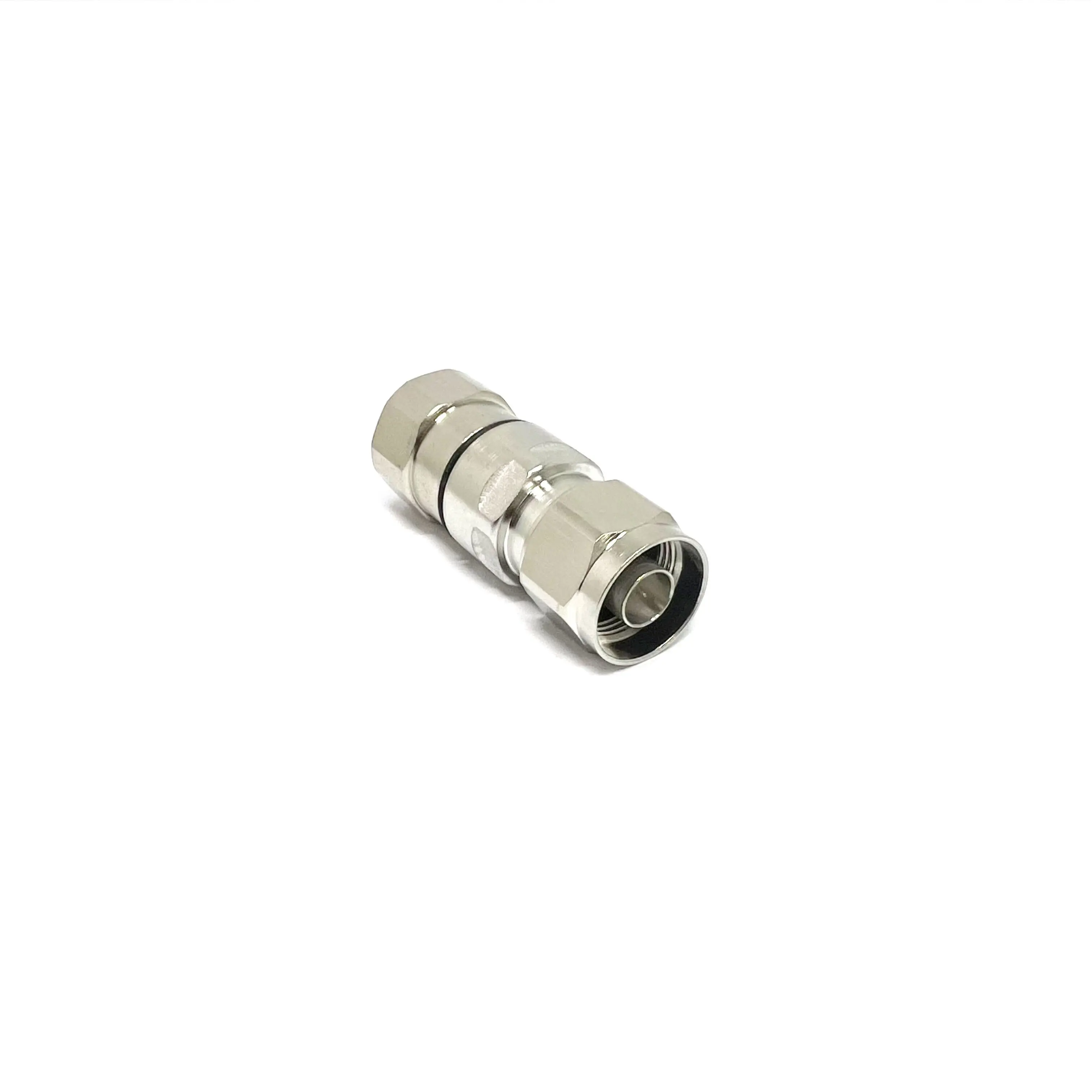 rf plate with Nickel coaxial connector n type male plug clamp for 1/2 feeder coaxial cable details