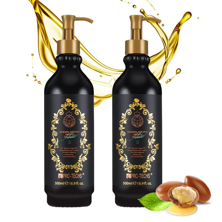 Pro Techs Organic Bio Keratin Daily Shampoo Sulfate Free and Paraben Free Shampoo for Damaged Hair Repair Care