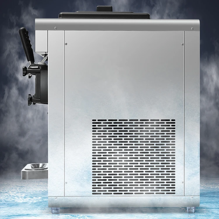 Large Capacity Commercial Desktop Vertical  3-minute Secondary Molding Ice Cream Machine Maker Gelato Soft Ice Cream Machine