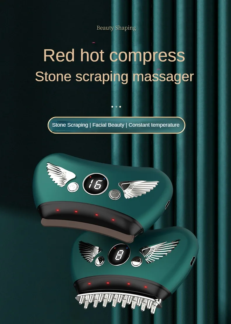 Best Smart Electric Neck Back Gua Sha Scraper Cupping Therapy Massage ...