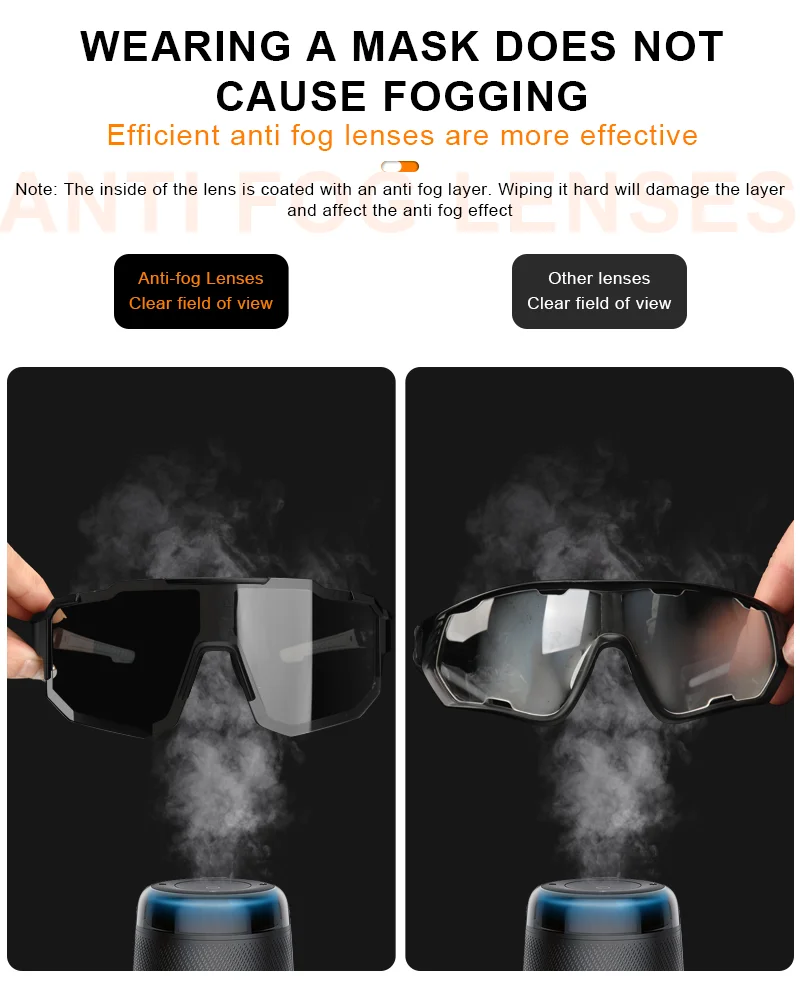 RIDERACE Cycling Glasses UV400 Protection Bicycle Sunglasses Photochromic Polarise Lens Eyewear Outdoor Riding Goggles for Men